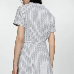 MANGO Checked A-Line Mini Dress image 3