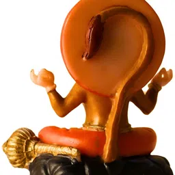 MISS PEACH Gold-toned & Brown Religious Idol Showpiece image 2