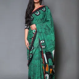 Dastkar Block Print Pure Cotton Sarees-picture-32