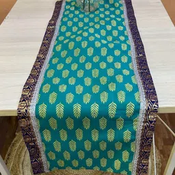 Pink Parrot Blue & Green Printed Table Runner-picture-35