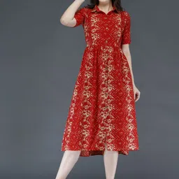 SupBir Women Dyed Maternity Anarkali Kurta image 3