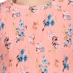 BAESD Floral Print Georgette Fit & Flare Dress image 4