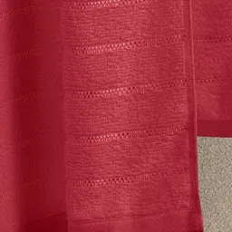 Himeya Red & Red Striped Cotton 300 GSM Bath Towel image 2