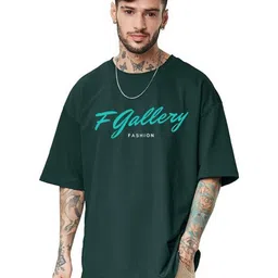 f Gallery Men Printed Drop-Shoulder Sleeves T-shirt-picture-16