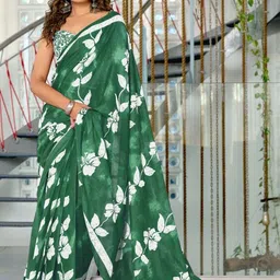 KALINI Floral Pure Cotton Saree-picture-14