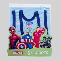 AMUL COMFY Macho Sporto Boys Pack Of 4 Avengers Printed Pure Cotton Assorted Vests image 4