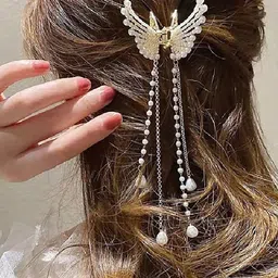 MADHAVWATCH Women Butterfly Shape Clutcher Claw Clip Hair Accessory image 4