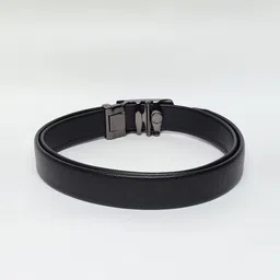 WINSOME DEAL Men Slider Buckle Closure Textured Formal Belt image 3