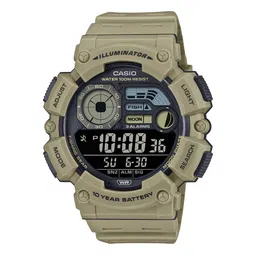 CASIO Men Olive Dial & Cuff Straps Digital Chronograph Watch-image-7
