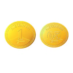 1.50gm Euphoria Jewellery by A Himanshu pure 24KT gold coin in 995 finese-picture-14