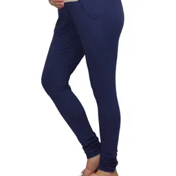 Kriti Full Length Maternity Leggings With Tummy Hug - Navy Blue image 2