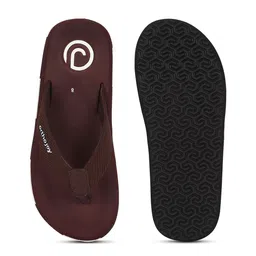 ORTHO JOY Men Colourblocked Rubber Thong Flip-Flops image 4