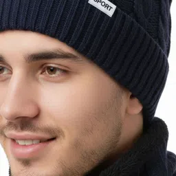 iSWEVEN Unisex Woollen Beanie image 4