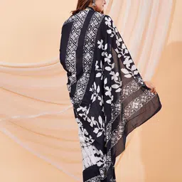 shivanya  handicrafts Shivanya Handicrafts Batik Printed Pure Cotton Block Print Saree image 3