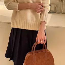 StyleCast Women Solid Structured Handheld Bag image 5