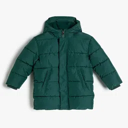 Koton Boys Solid Hooded Puffer Jacket-image-51