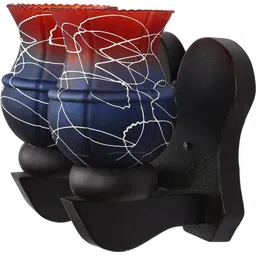 1ST TIME Pink & Red Textured Wood Contemporary Abstract Shaped Shaped Wall Lamp-picture-39