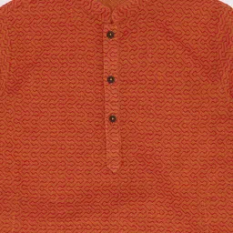 indus route by Pantaloons Boys Regular Pure Cotton Kurta with Trousers image 3