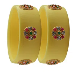 Vidhya Kangan Beige Plastic Bangles image 2