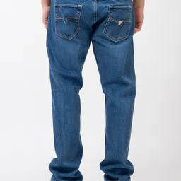 GUESS Men Straight Fit Clean Look Light Fade Stretchable Jeans image 4