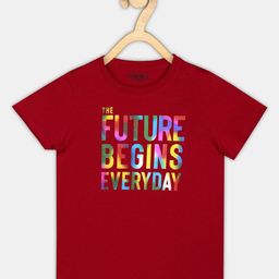 Provogue Boys Typography Printed Applique T-shirt-picture-39