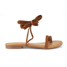 DressBerry Women Gladiators with Bows Flats image 5