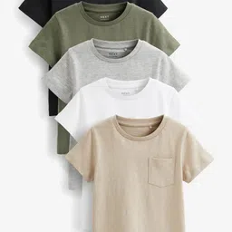 NEXT Boys Pack of 5 Pure Cotton T-Shirts-picture-31