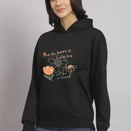 SZN Women Printed Hooded Sweatshirt image 2
