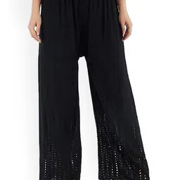 SRISARAS Women Regular Fit Mid-Rise Cotton Parallel Trousers-image-54