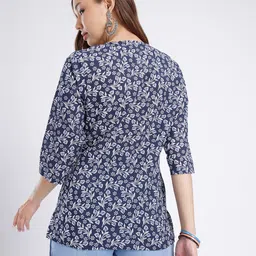 Anouk Rustic Floral Printed Straight Kurti image 4