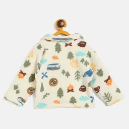 JWAAQ Kids Printed Shirt Collar Sweater With Trouser image 5