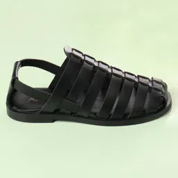 Pine Kids Ethnic Sandals - Black image 4