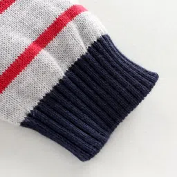 Little Folks Full Sleeves Sweater Cycle Print - Red image 4