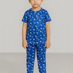 ALANTA Unisex Kids Printed T-shirt with Pyjamas-picture-20