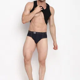 COLORS by Rupa Frontline Men Pack of 2 Colourblocked Basic Briefs image 5