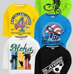 KUCHIPOO Boys 5 Printed T-shirt-picture-34