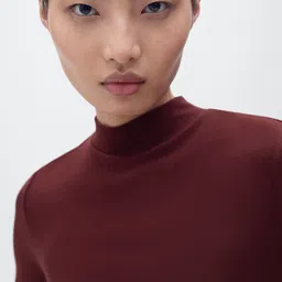 MANGO High Neck Sheath Dress With Belt image 3