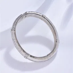 Reenisaa Rhodium-Plated Kada Bracelet-picture-34