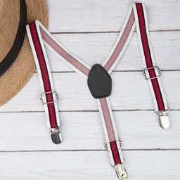 Arendelle Boys Textured Adjustable Y-Back Clip-On Suspenders-picture-16