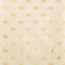 GEET CREATIONS Cream-Coloured Floral Window Curtain image 4