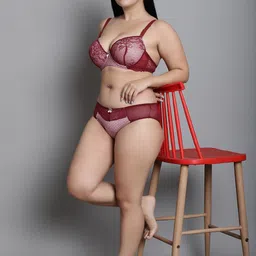 MAKCLAN Floral Bra Medium Coverage Underwired Lightly Padded image 3