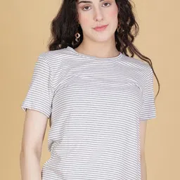 V-Mart Striped Round Neck T-shirt-picture-44