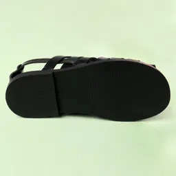 Pine Kids Ethnic Sandals - Black image 5