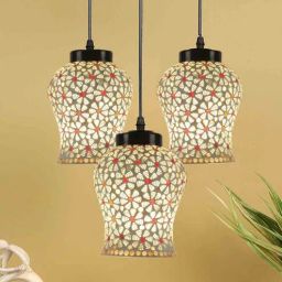 new era Ivah Multicolour Glass Cluster Hanging Light-picture-2