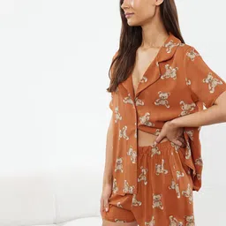 Trendyol Women Printed Night suit-image-51