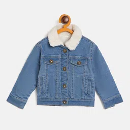 JWAAQ Unisex Kids Solid Washed Lightweight Denim Jacket-picture-45