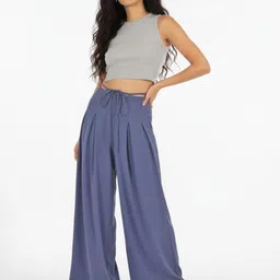 glitchez Women High-Rise Pleated Trousers image 3