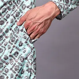 VIBEPRINT Men Ethnic Motifs Printed Kurta image 5