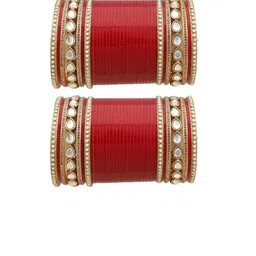 jtraditional Set Of 56 Zircon Studded Bangle-image-63