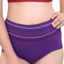 SHREE GANESH FASHION Pack Of 3 High-Rise Hipster Briefs 2076 CR-MR-PR 003 M image 3